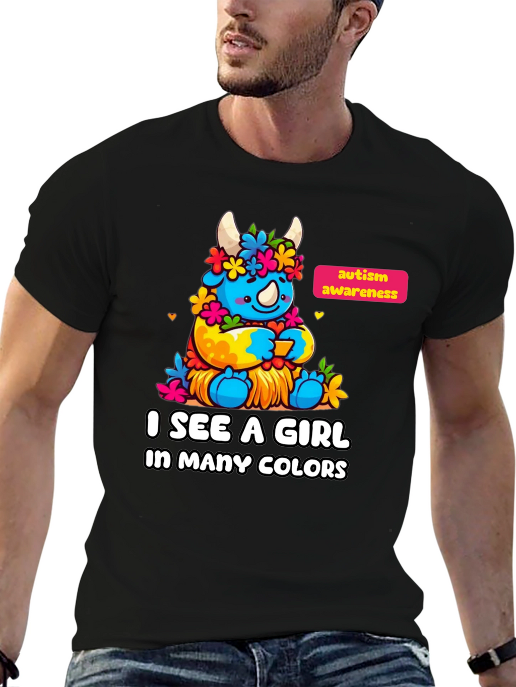 Autism Awareness Monster Graphic T-Shirt