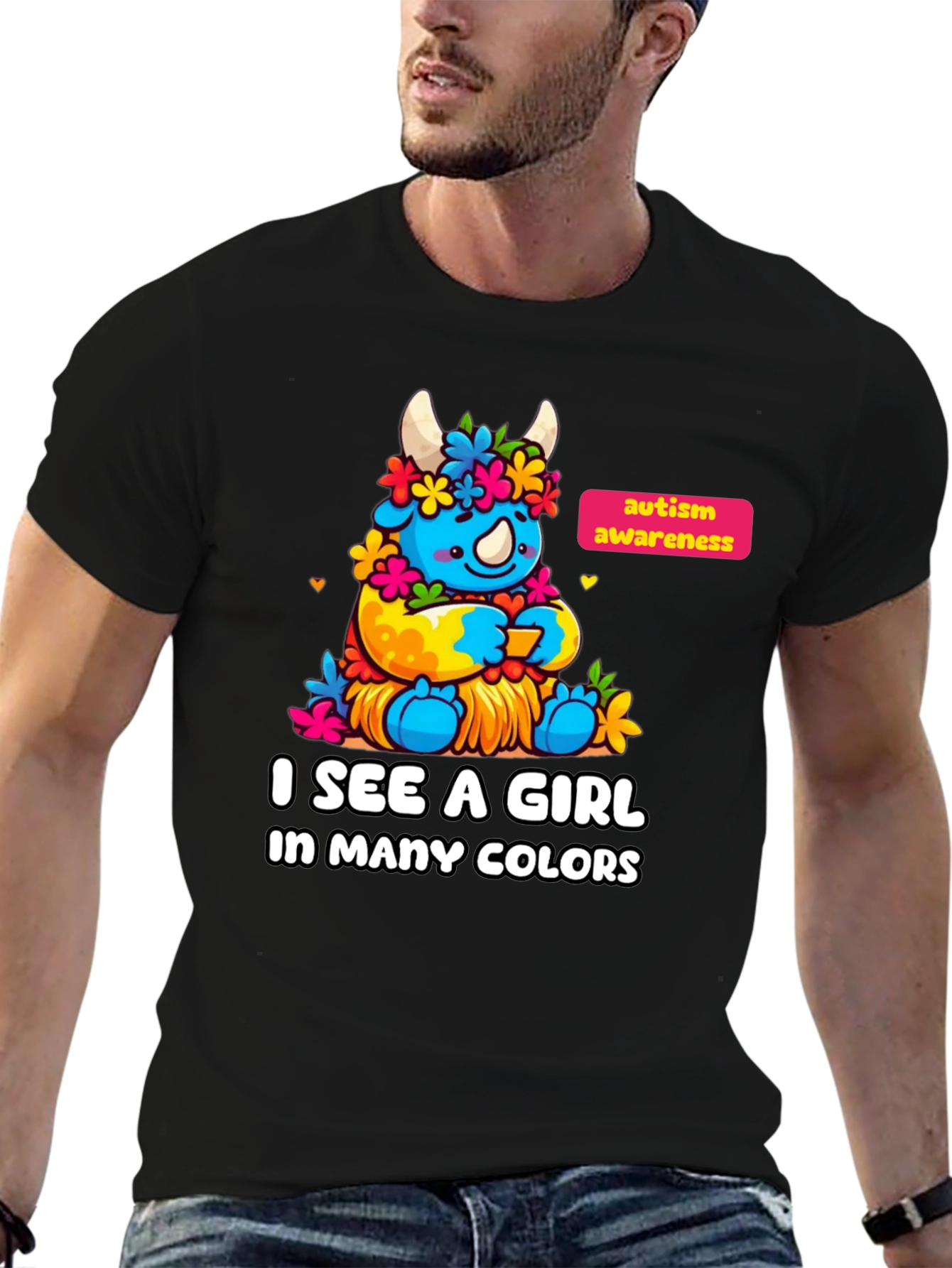 Autism Awareness Monster Graphic T-Shirt