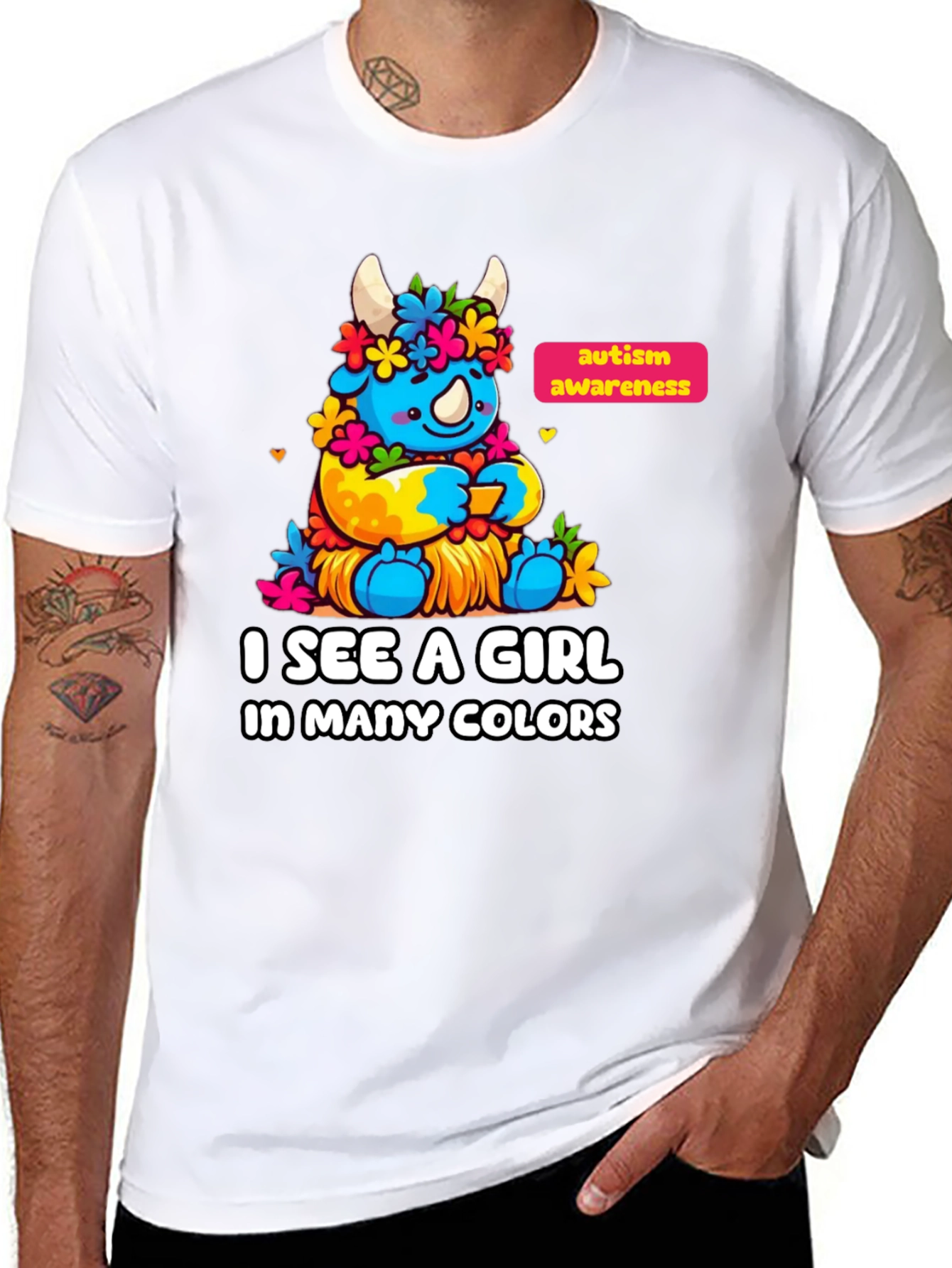 Autism Awareness Monster Graphic T-Shirt