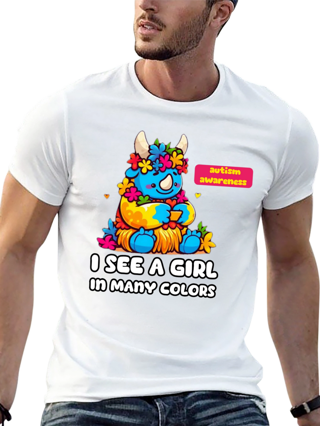 Autism Awareness Monster Graphic T-Shirt