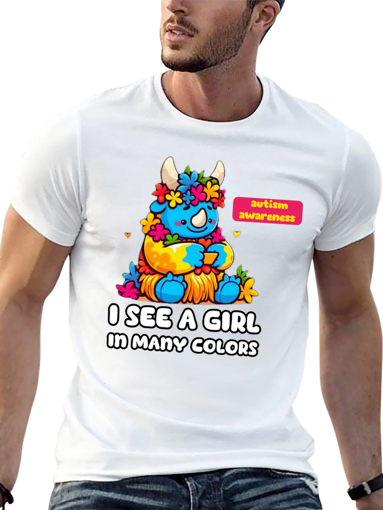 Autism Awareness Monster Graphic T-Shirt