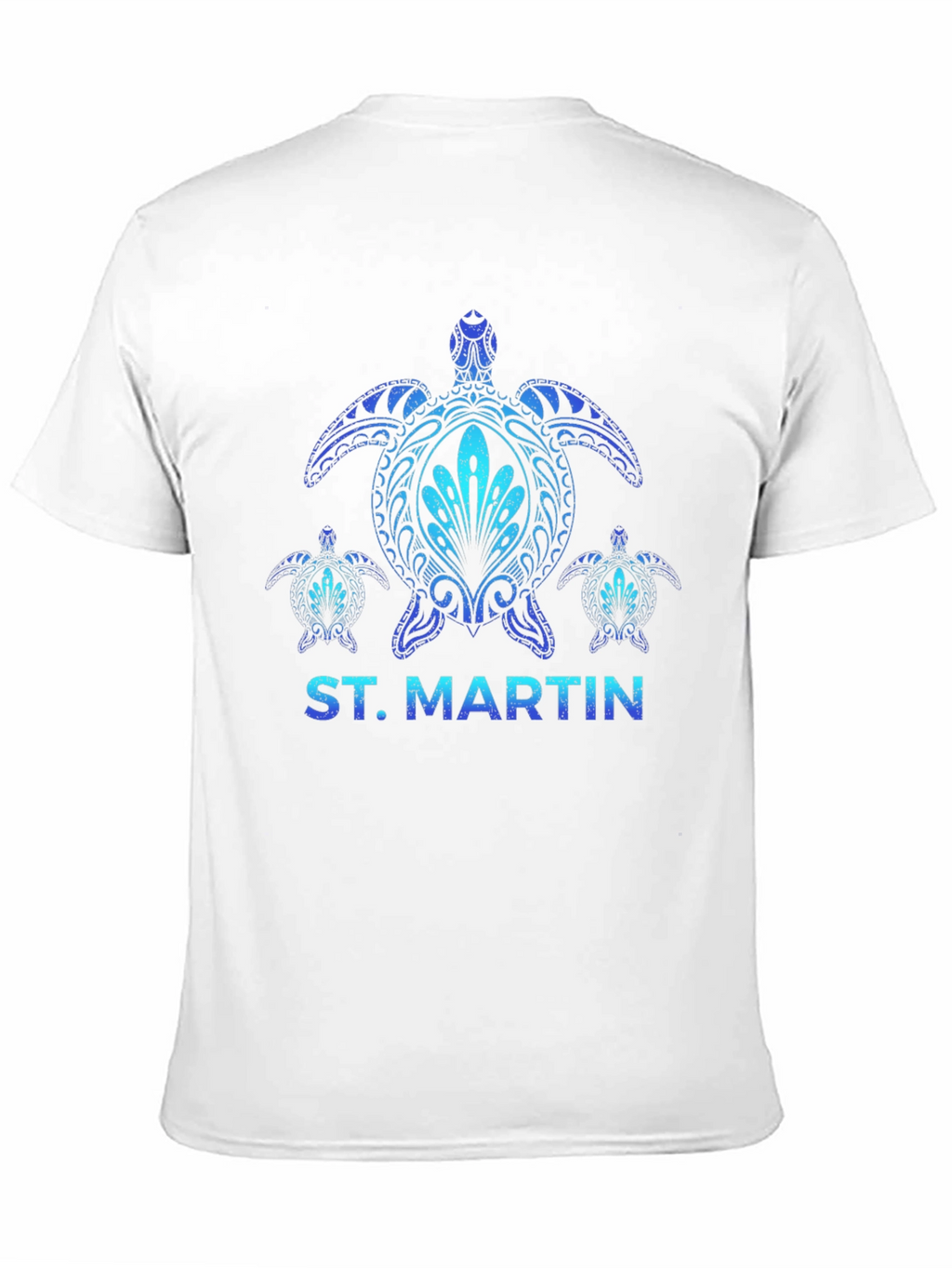 St. Martin Turtle Graphic Black T-Shirt
