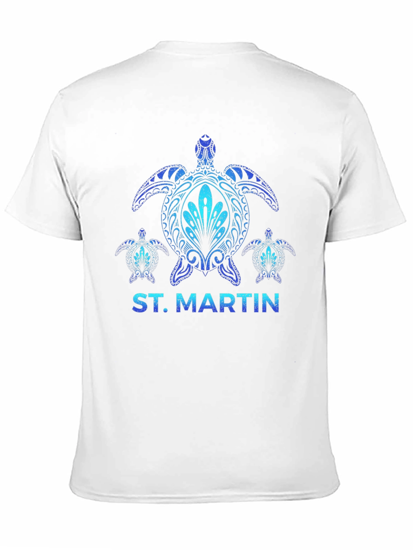St. Martin Turtle Graphic Black T-Shirt