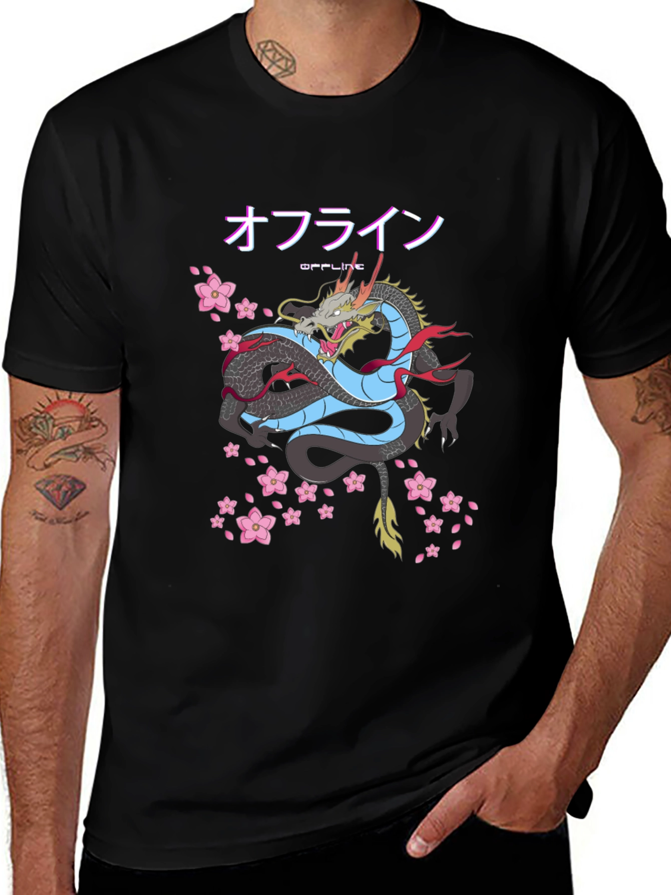 Japanese Dragon Offline T-Shirt