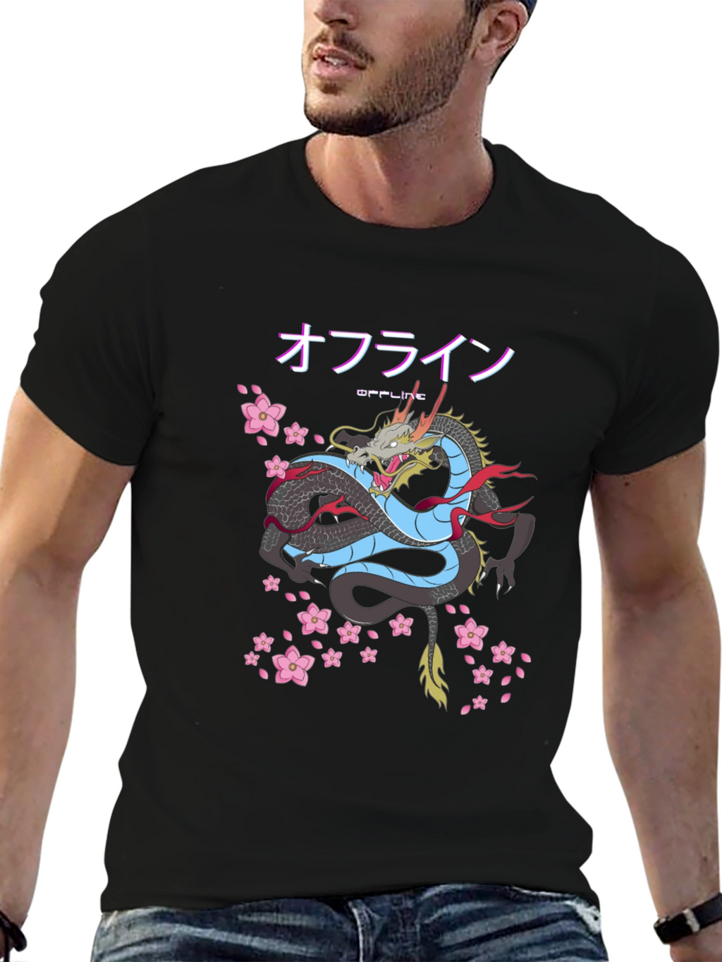 Japanese Dragon Offline T-Shirt