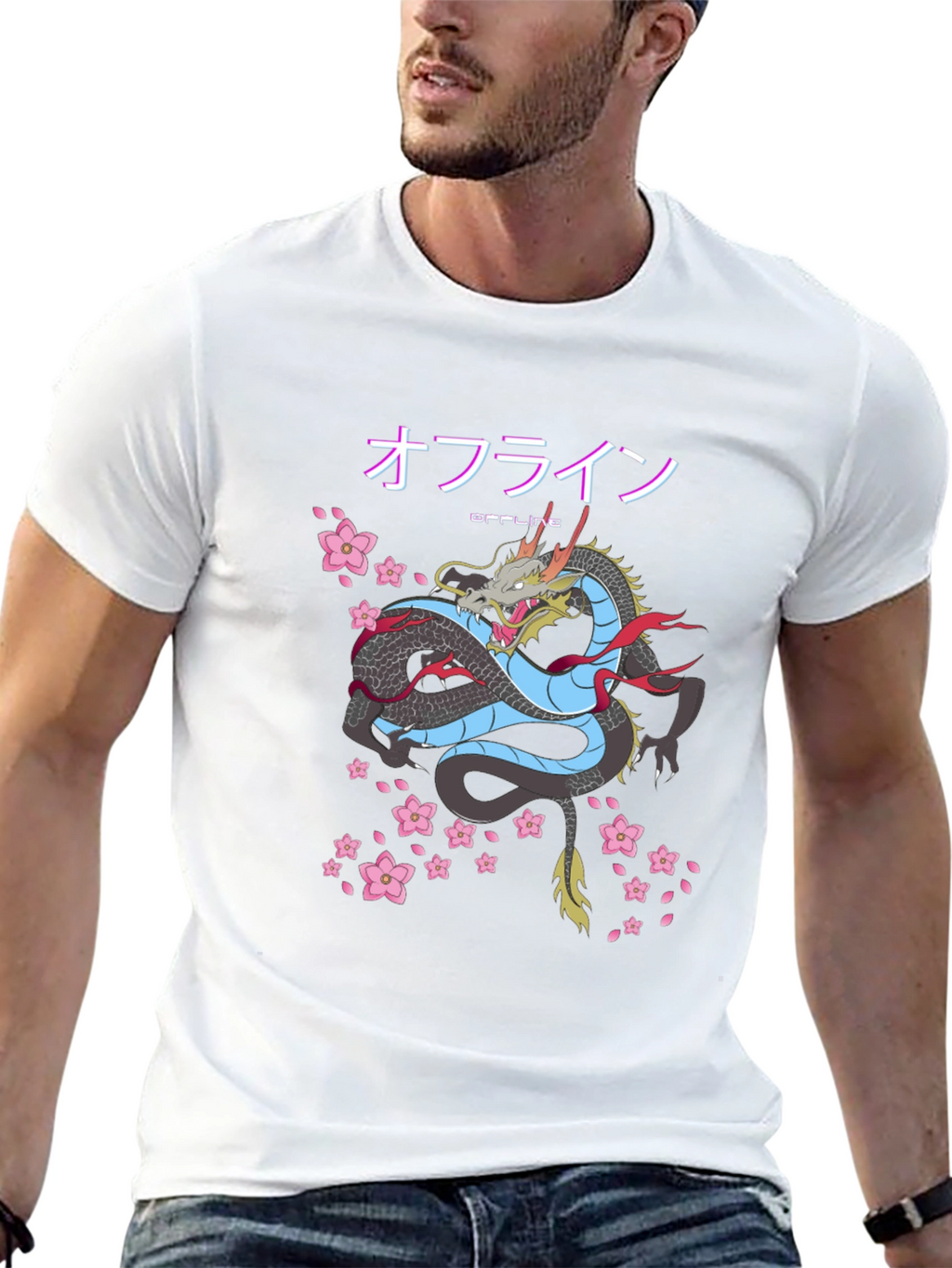 Japanese Dragon Offline T-Shirt