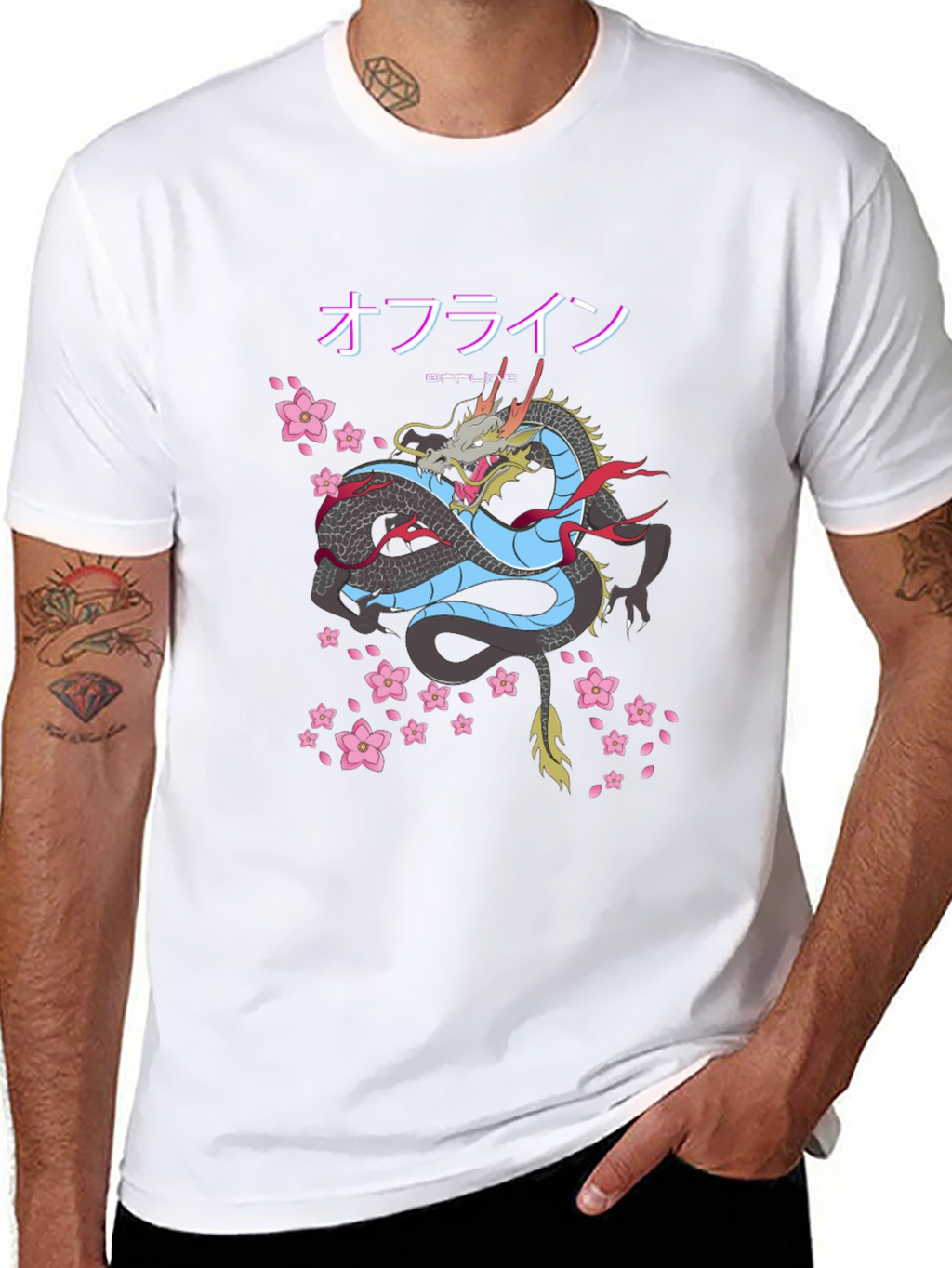 Japanese Dragon Offline T-Shirt