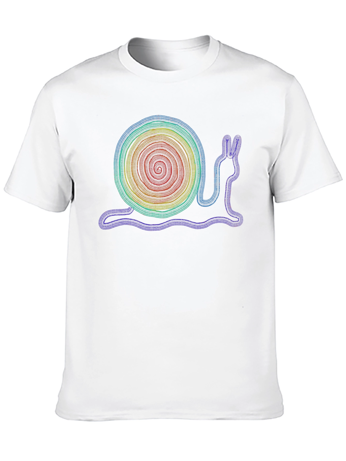 Rainbow Snail Graphic T-Shirt - Unique Design