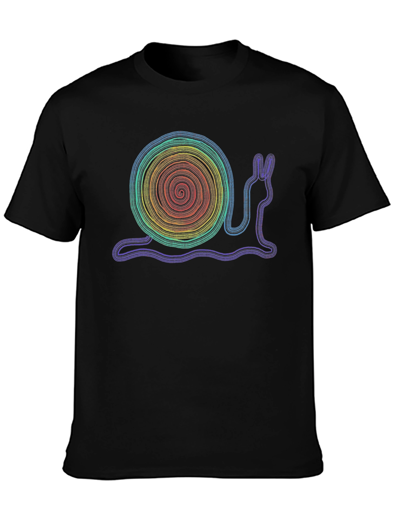 Rainbow Snail Graphic T-Shirt - Unique Design