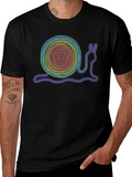 Rainbow Snail Graphic T-Shirt - Unique Design