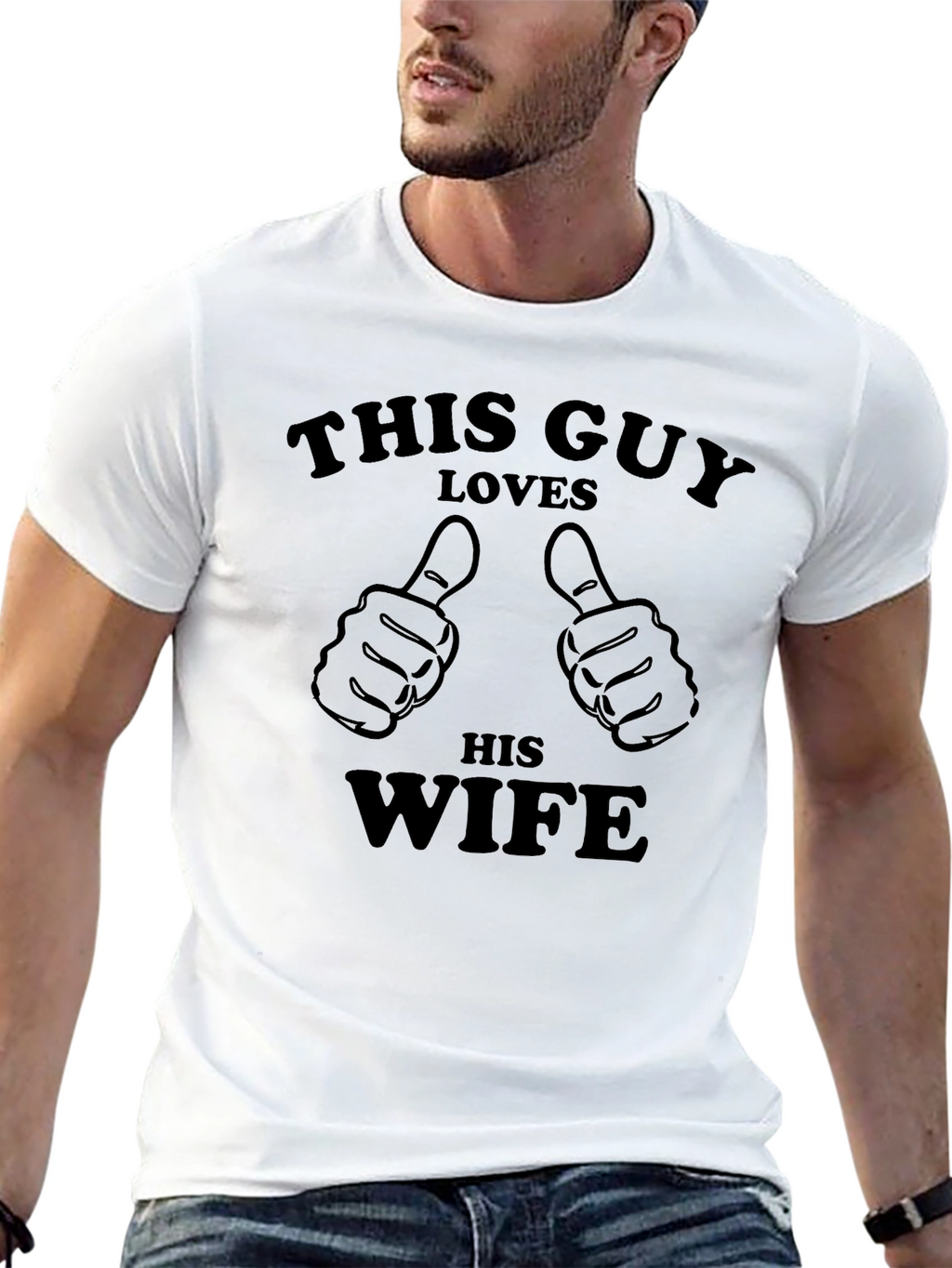 This Guy Loves His Wife Graphic T-Shirt