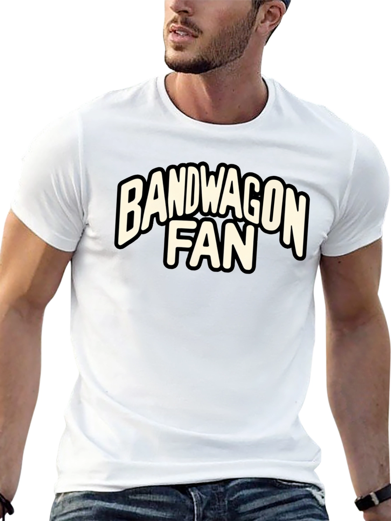 Bandwagon Fan Graphic T-Shirt - Casual Style