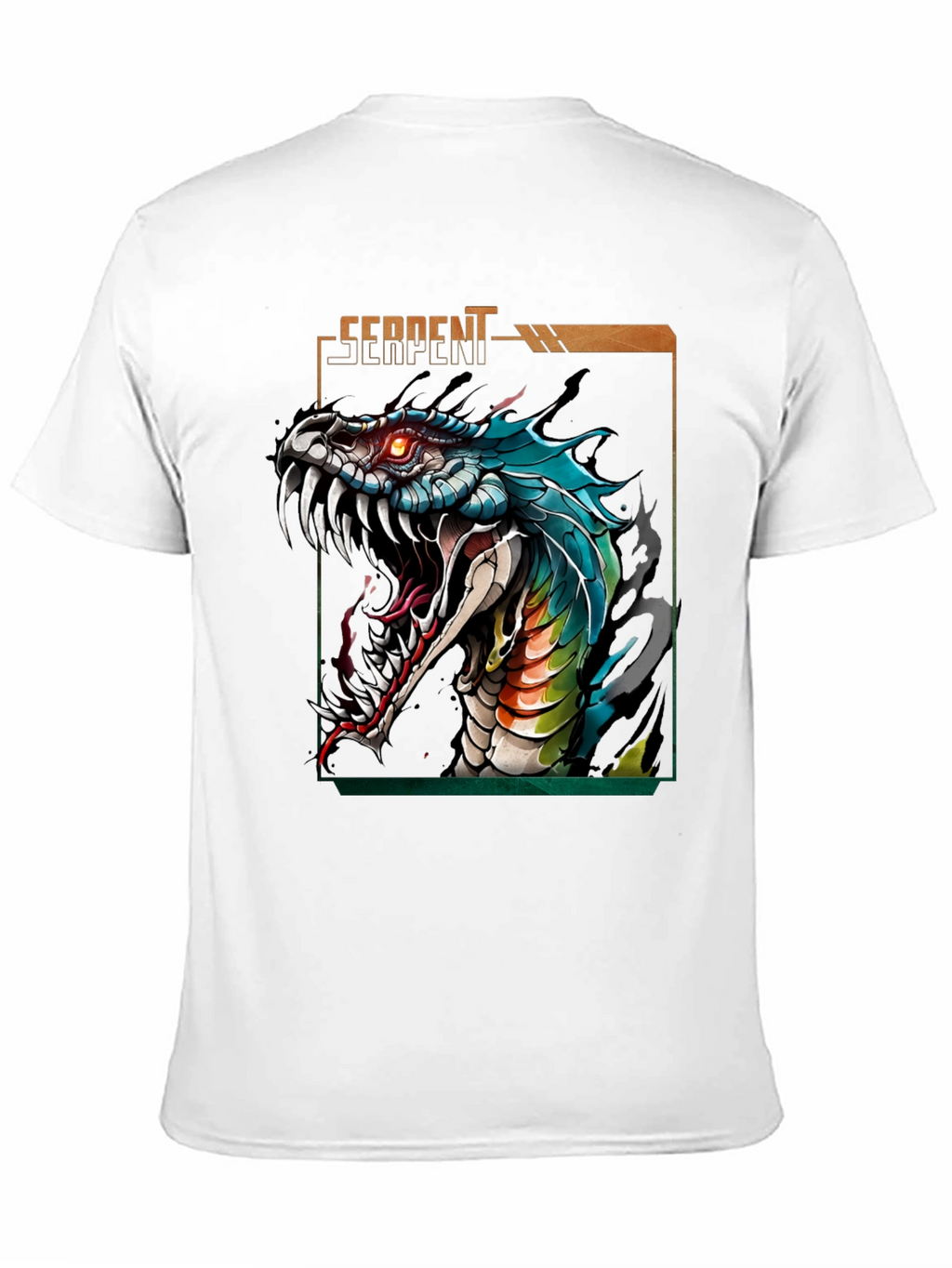 Serpent Graphic T-Shirt - Fierce Snake Design