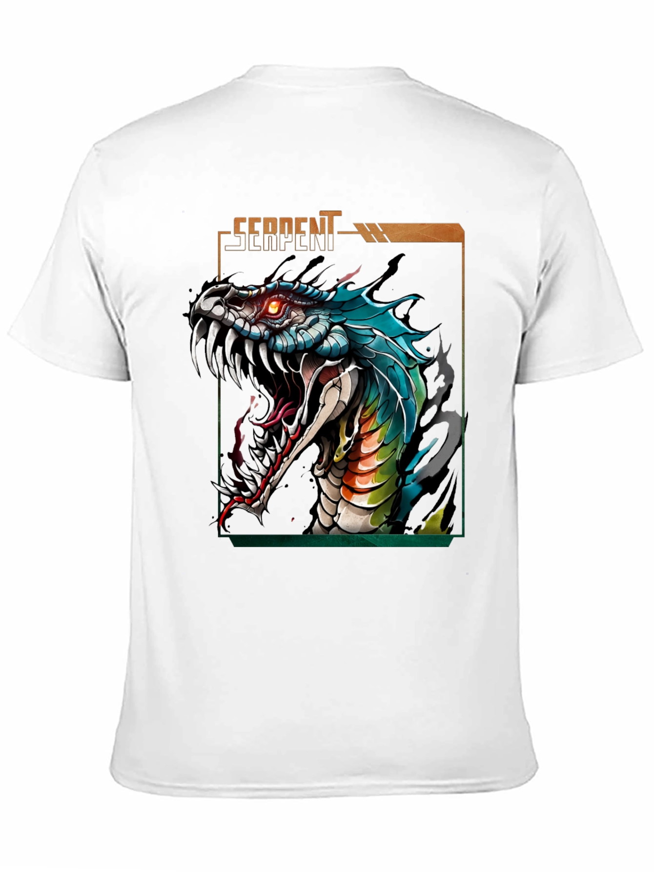 Serpent Graphic T-Shirt - Fierce Snake Design