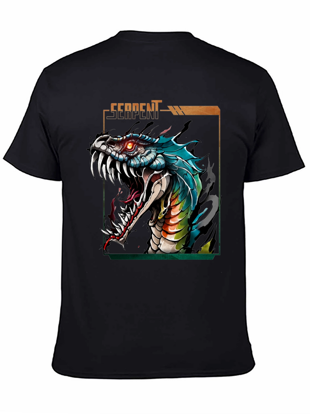 Serpent Graphic T-Shirt - Fierce Snake Design