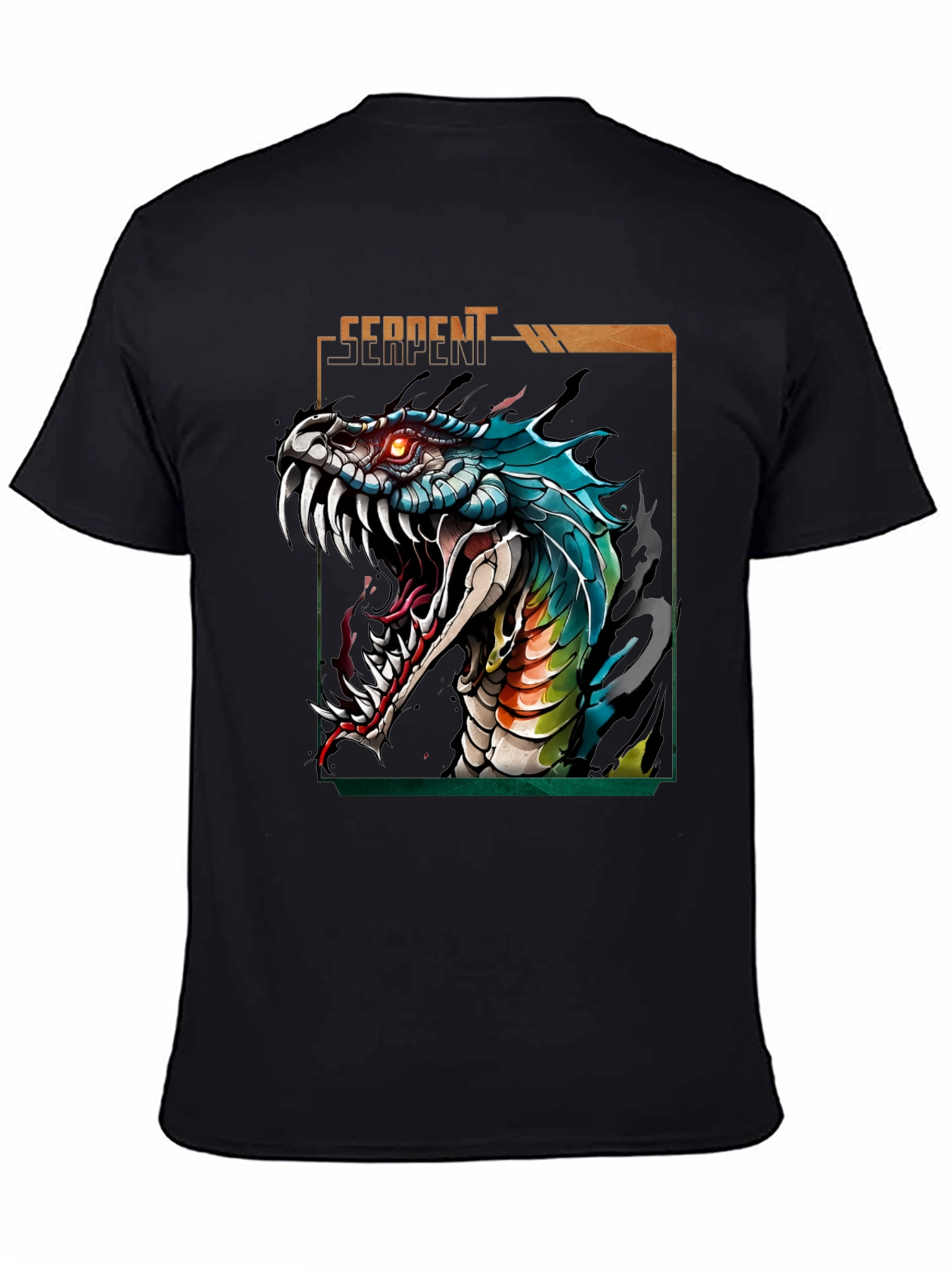 Serpent Graphic T-Shirt - Fierce Snake Design