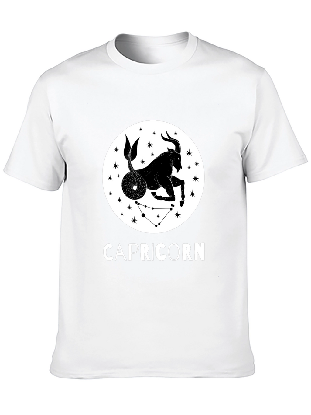 Capricorn Zodiac Sign Black T-Shirt