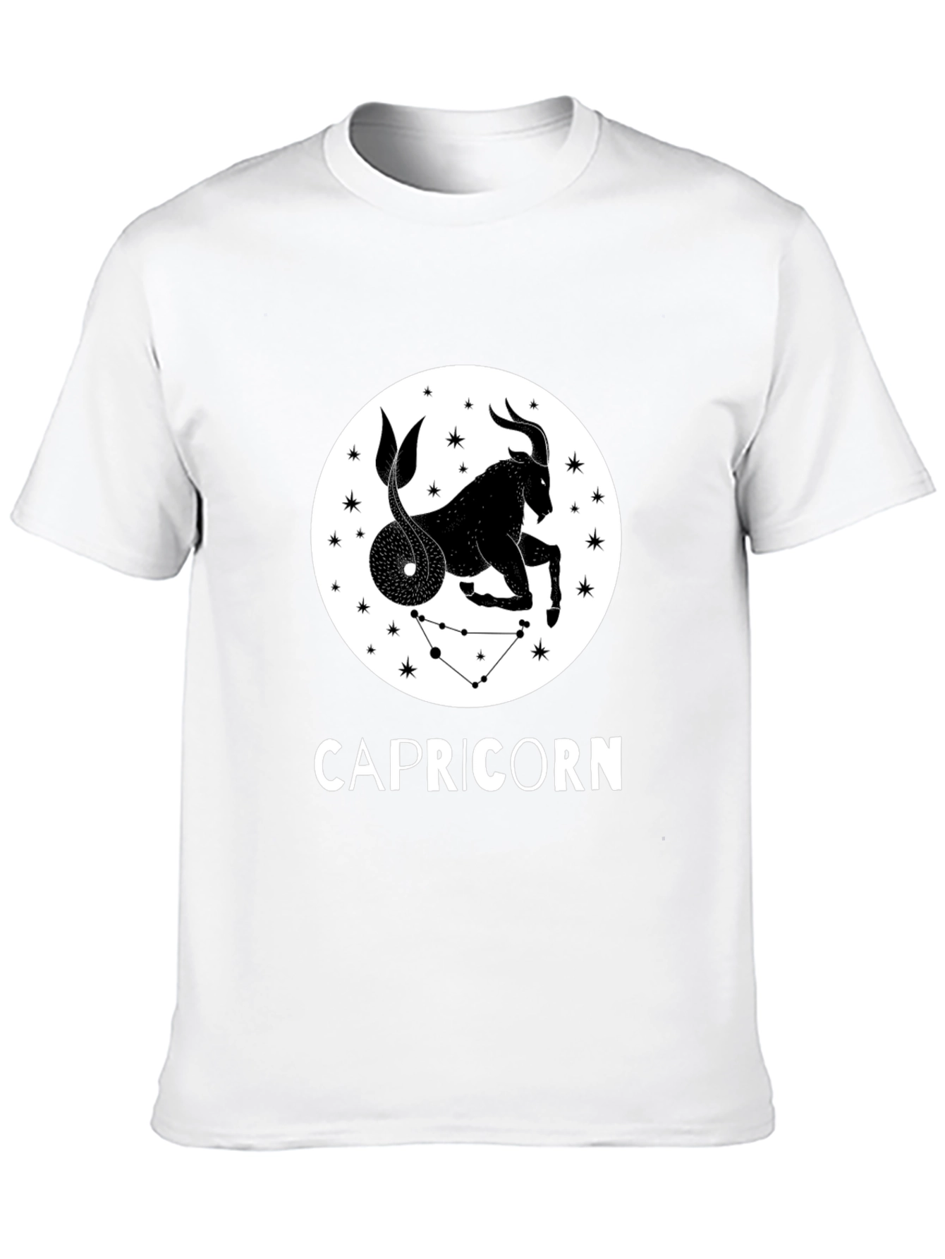 Capricorn Zodiac Sign Black T-Shirt