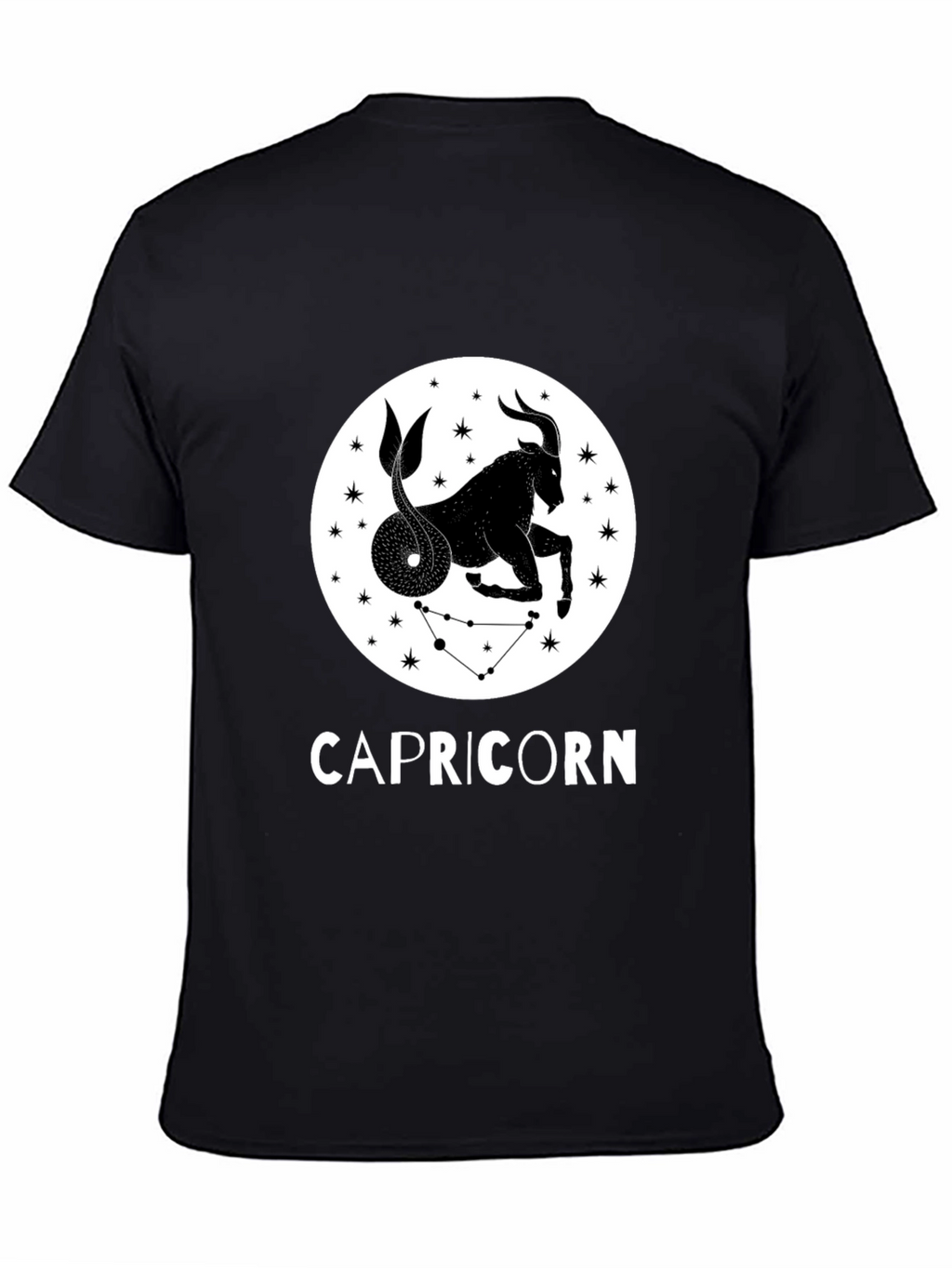 Capricorn Zodiac Sign Black T-Shirt