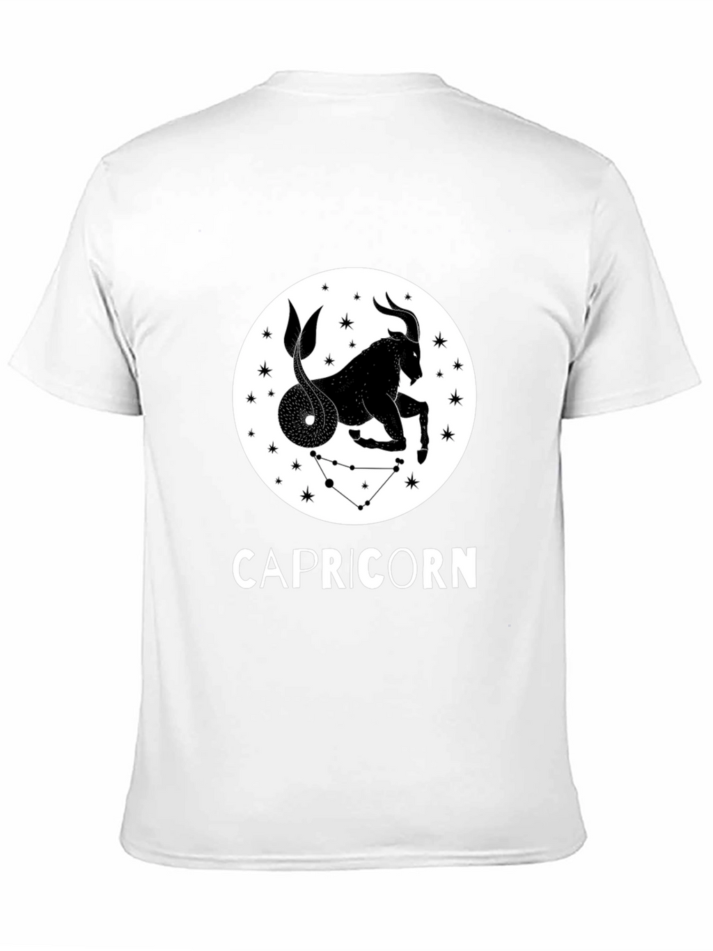 Capricorn Zodiac Sign Black T-Shirt