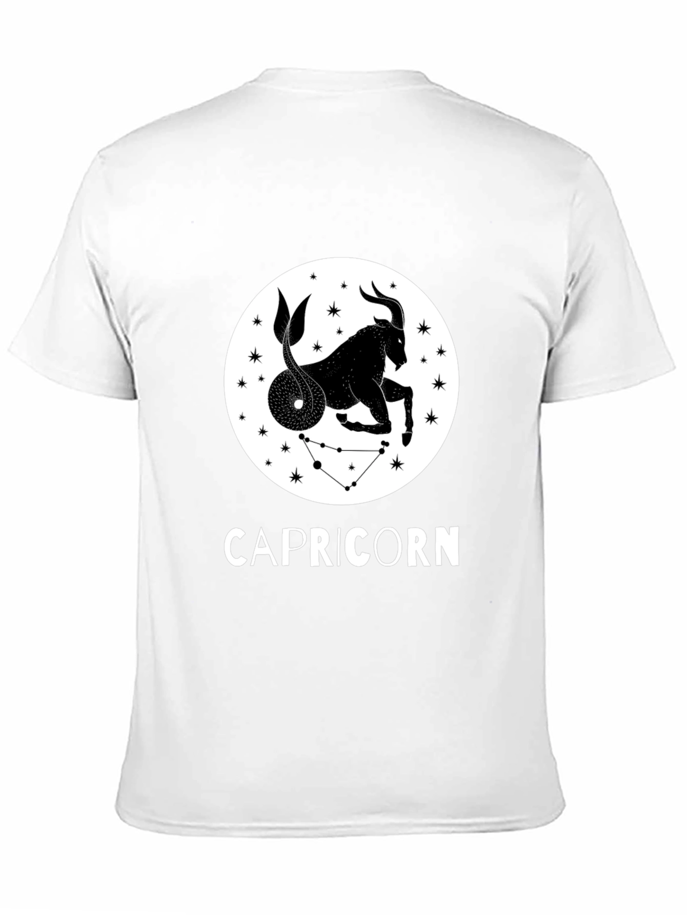 Capricorn Zodiac Sign Black T-Shirt