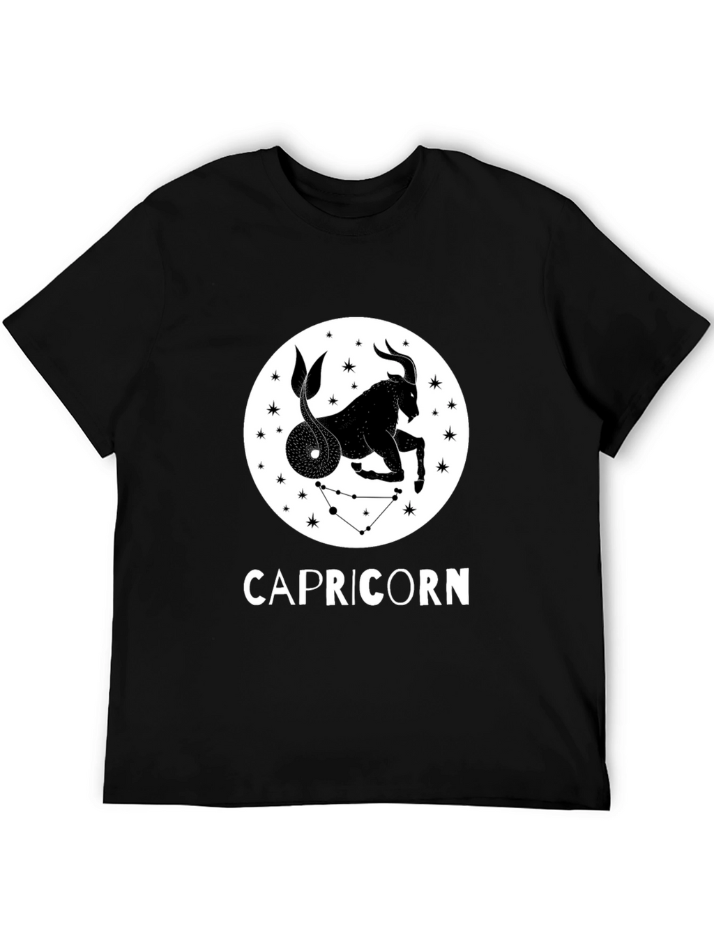 Capricorn Zodiac Sign Black T-Shirt