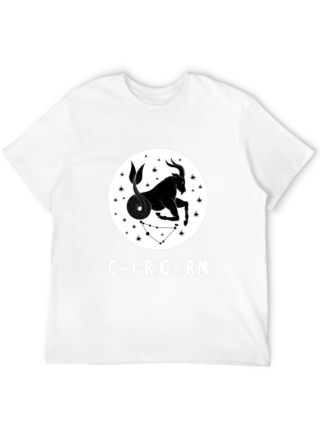 Capricorn Zodiac Sign Black T-Shirt