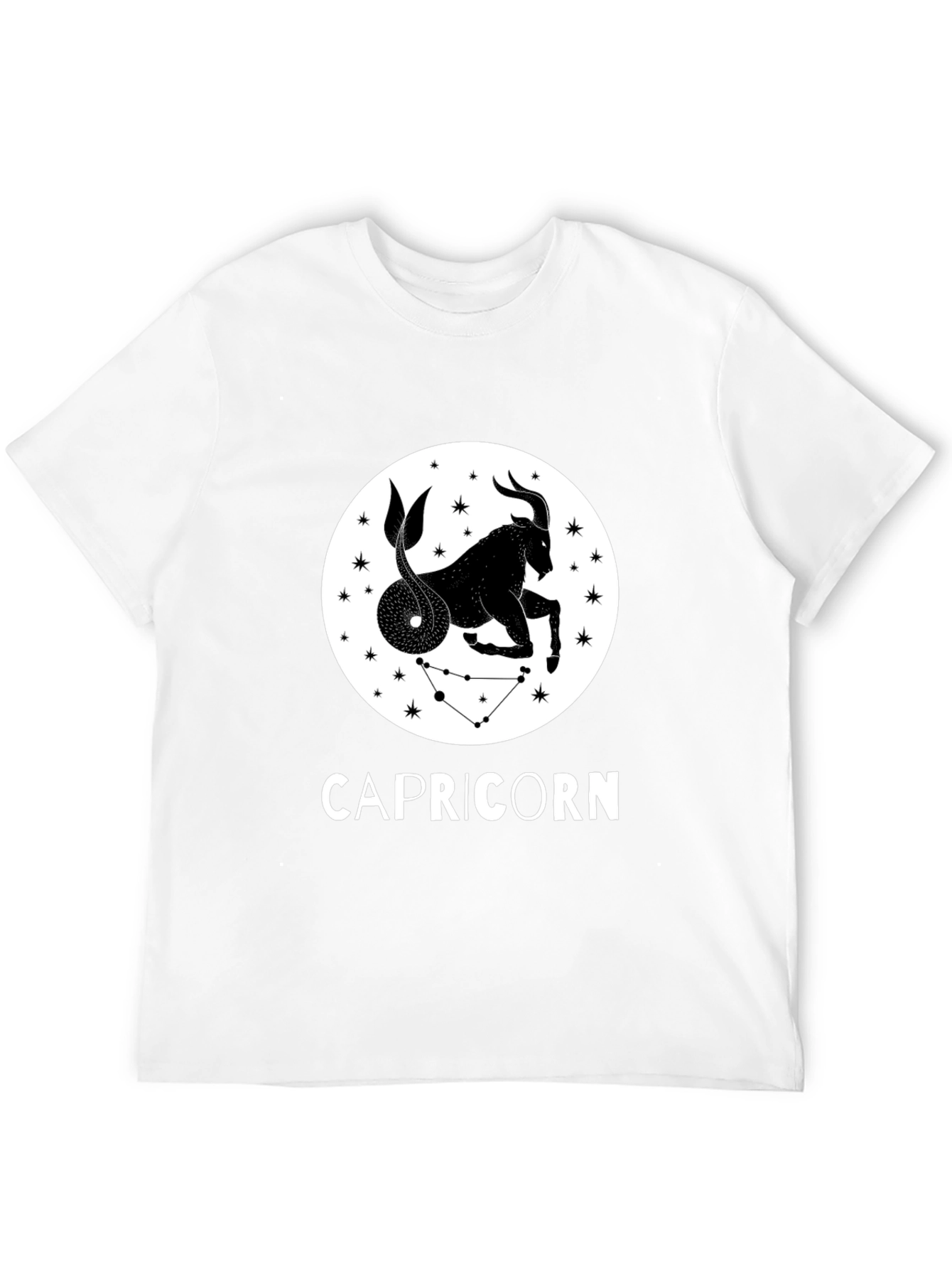 Capricorn Zodiac Sign Black T-Shirt