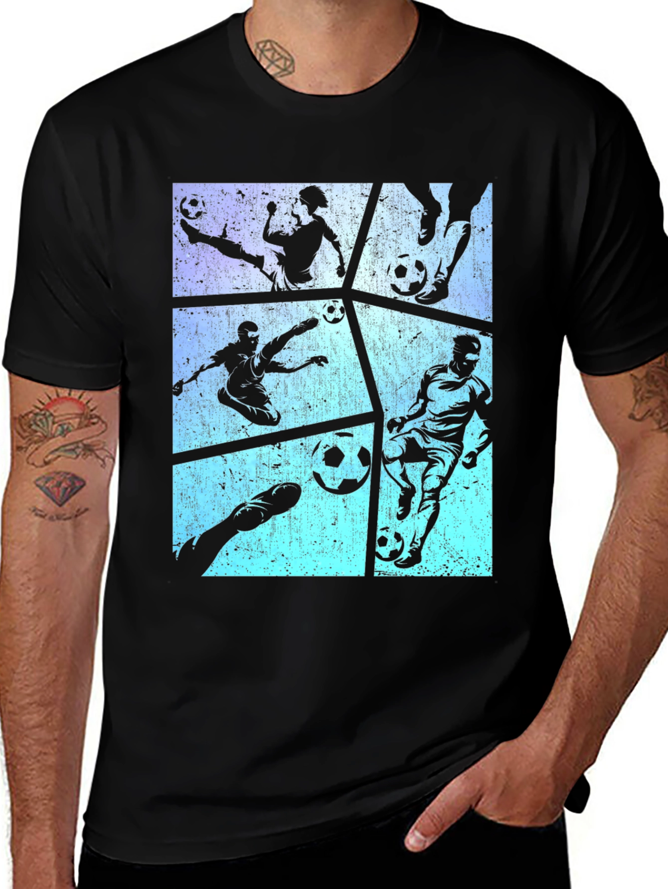Soccer Silhouette Graphic Tee