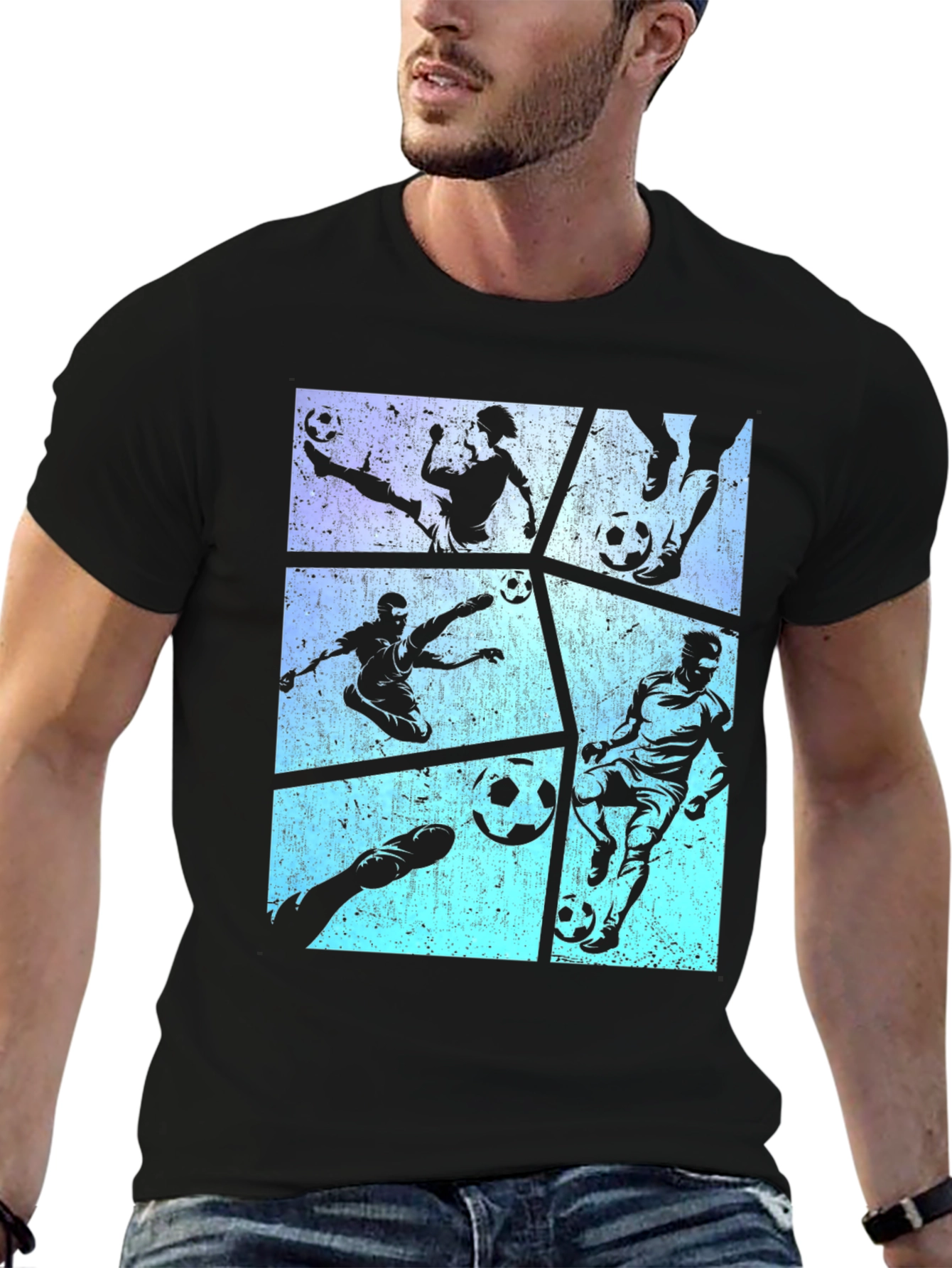 Soccer Silhouette Graphic Tee