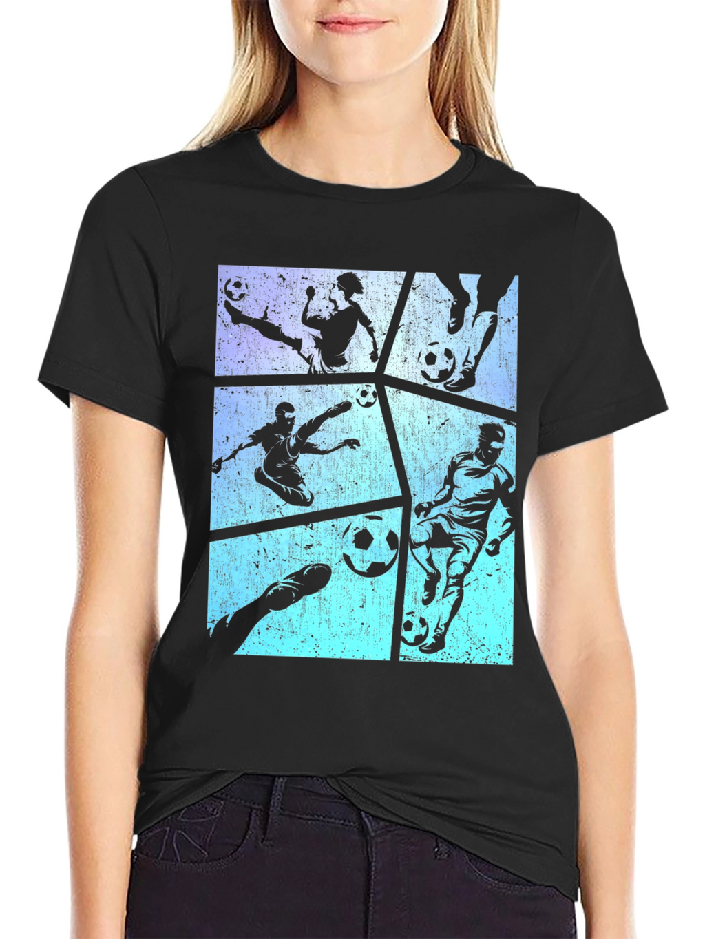 Soccer Silhouette Graphic Tee