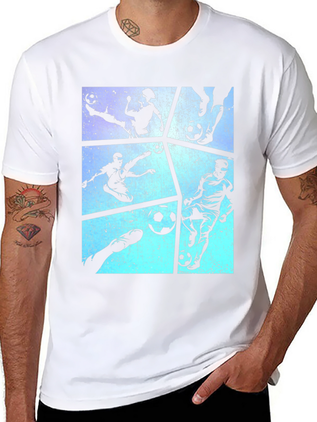 Soccer Silhouette Graphic Tee
