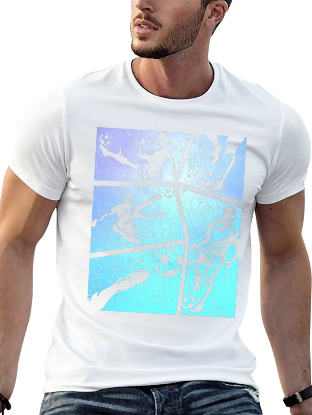 Soccer Silhouette Graphic Tee