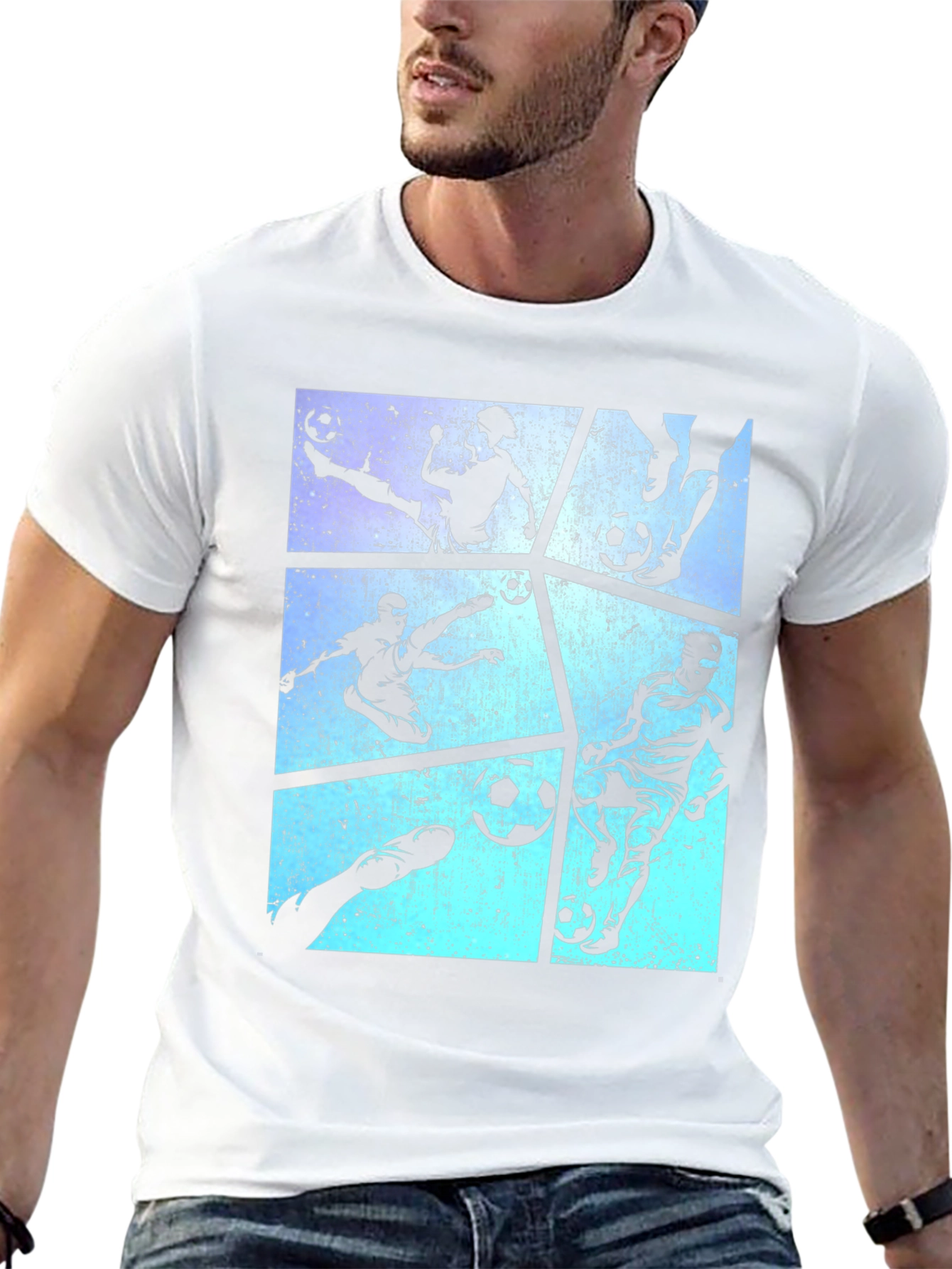 Soccer Silhouette Graphic Tee