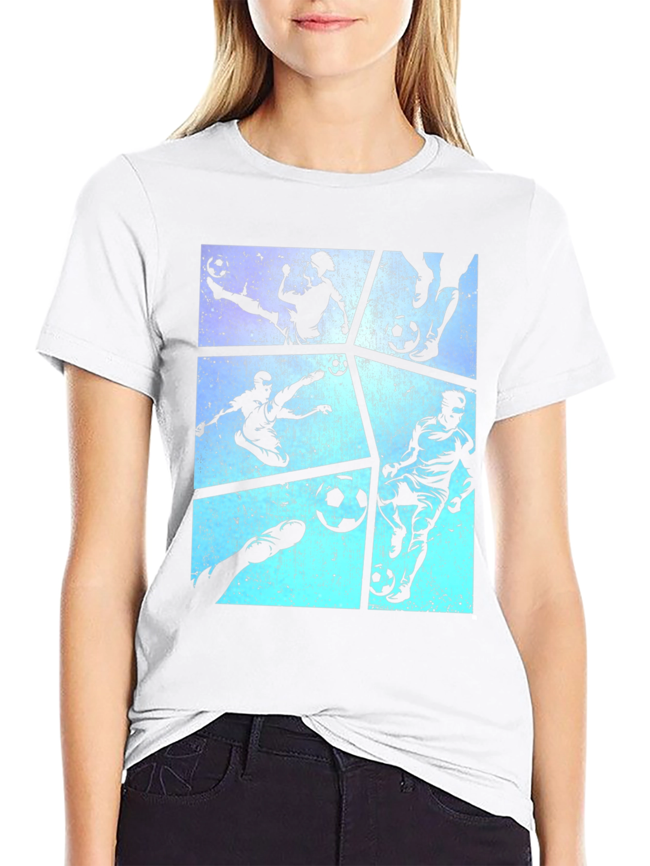 Soccer Silhouette Graphic Tee
