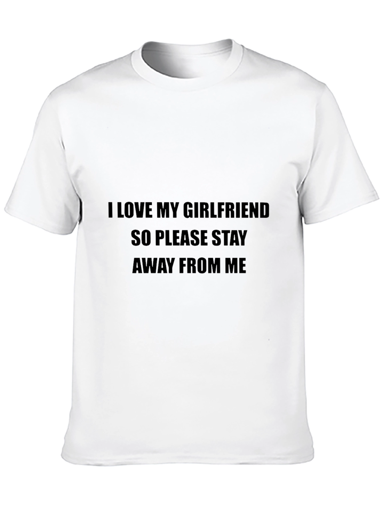 I Love My Girlfriend Novelty Graphic Tee