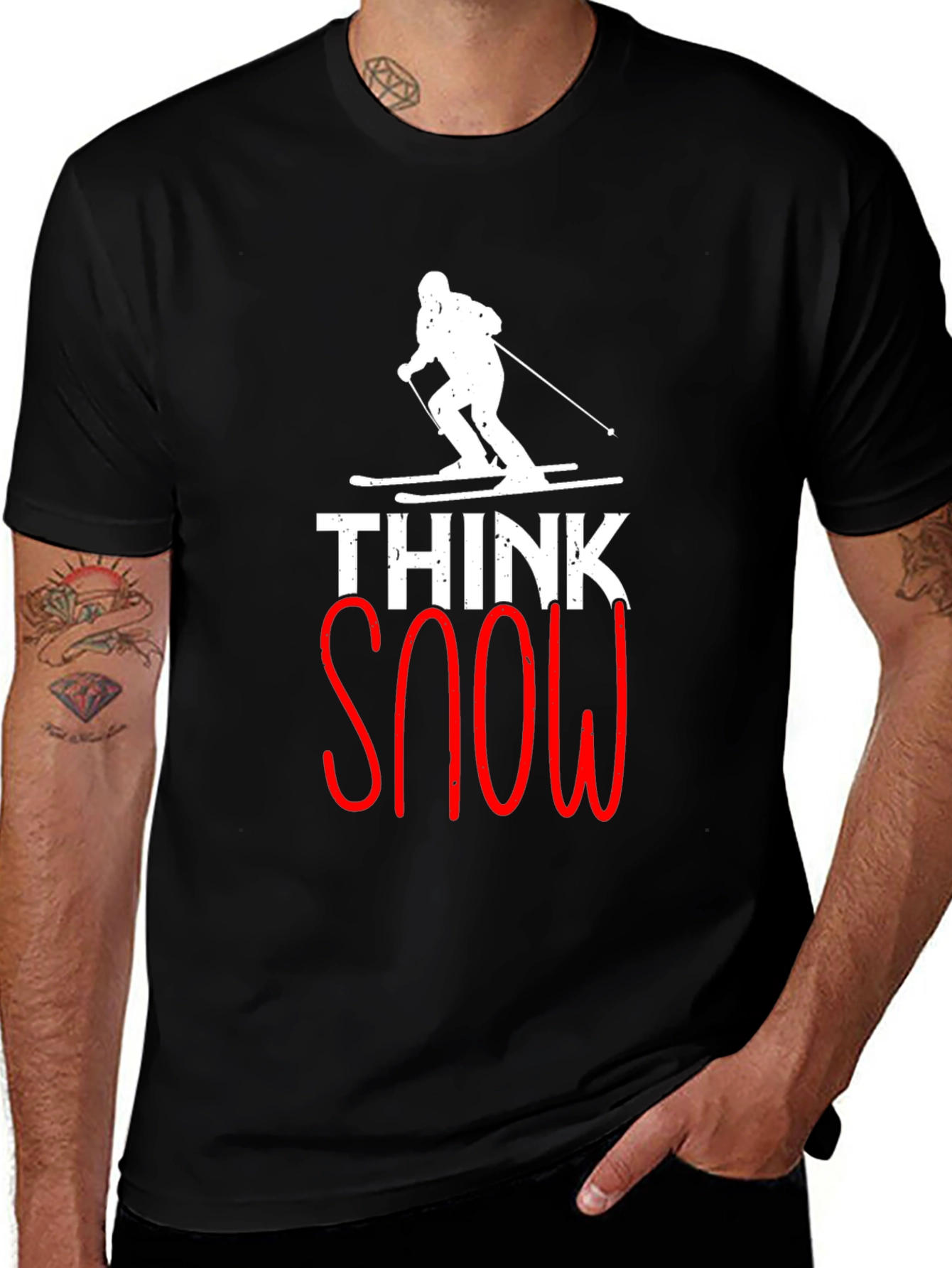 Think Snow Ski T-Shirt