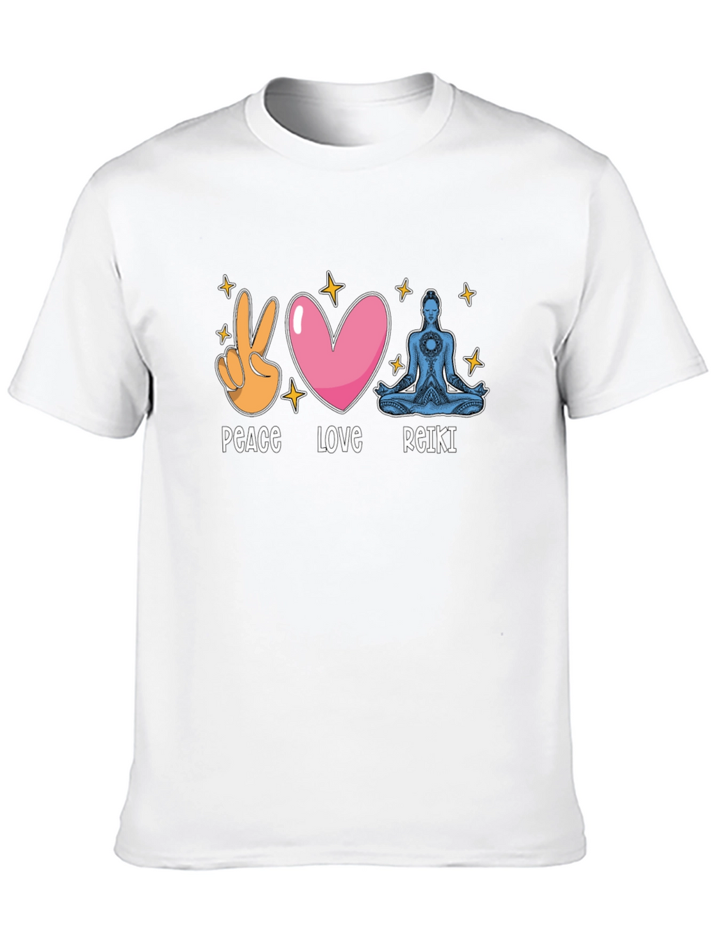 Peace Love Reiki T-Shirt - Black