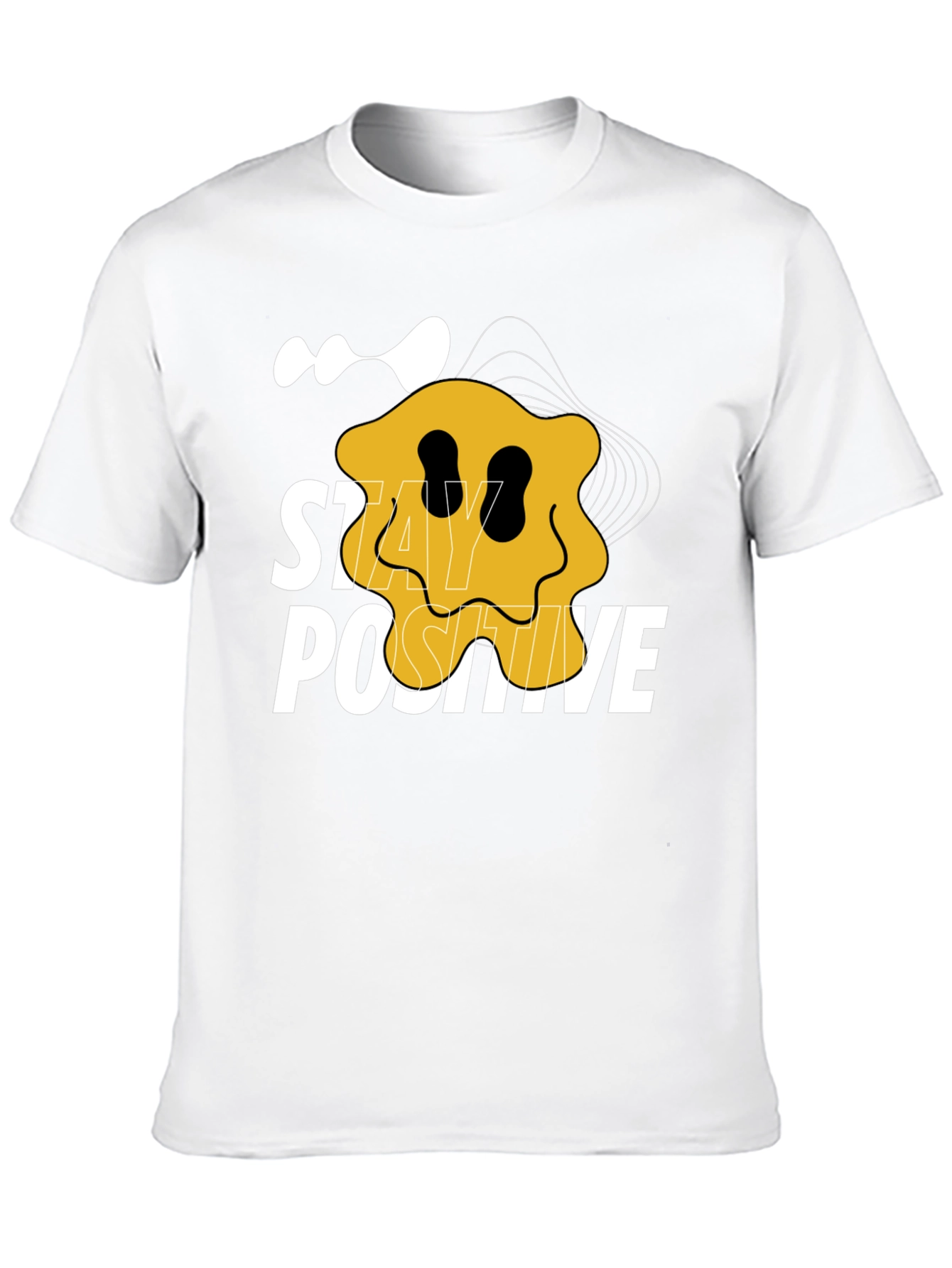 Stay Positive Graphic Tee - Black