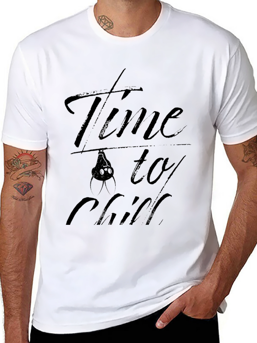 Time to Chill Bat Graphic T-Shirt