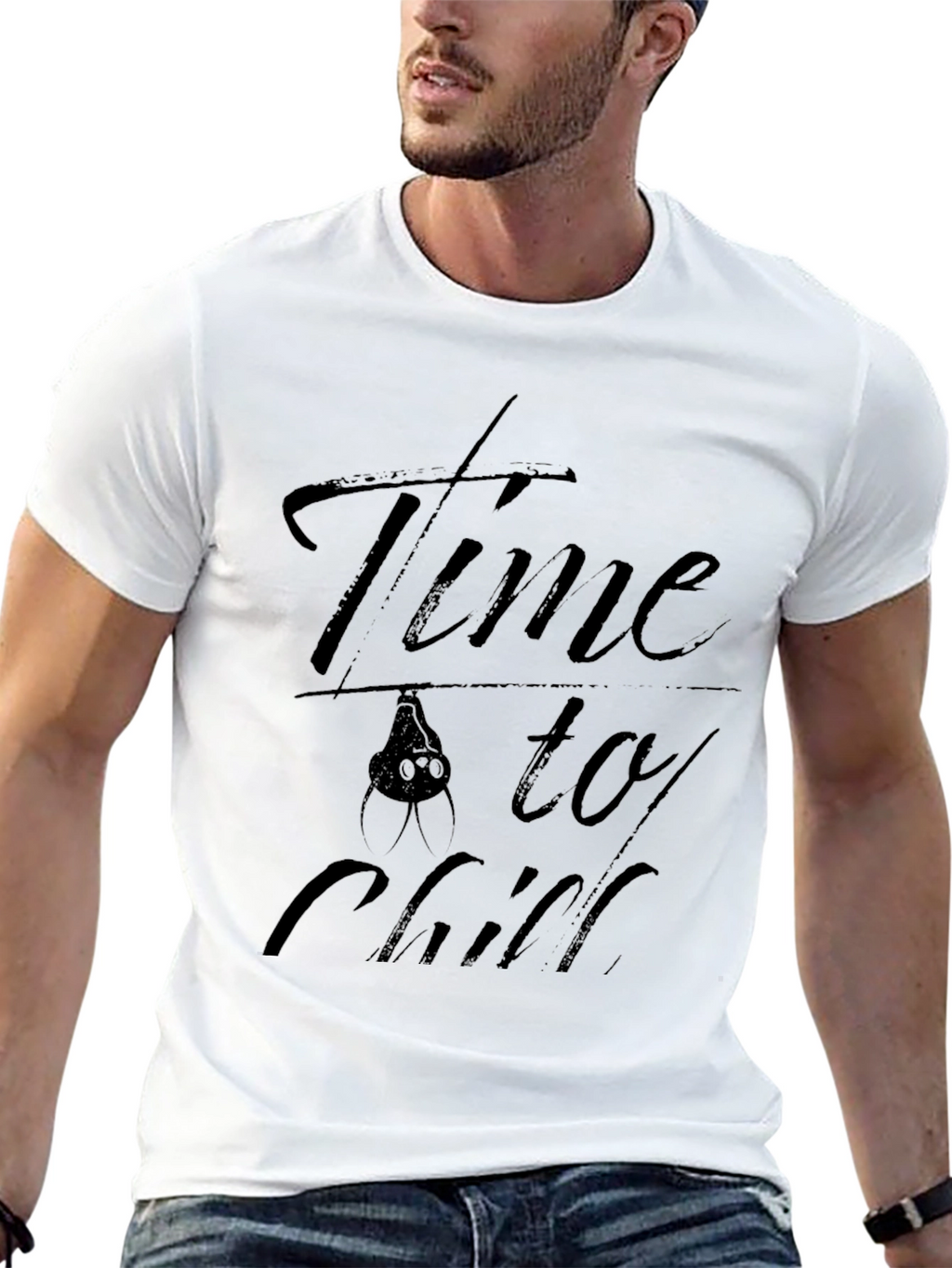 Time to Chill Bat Graphic T-Shirt