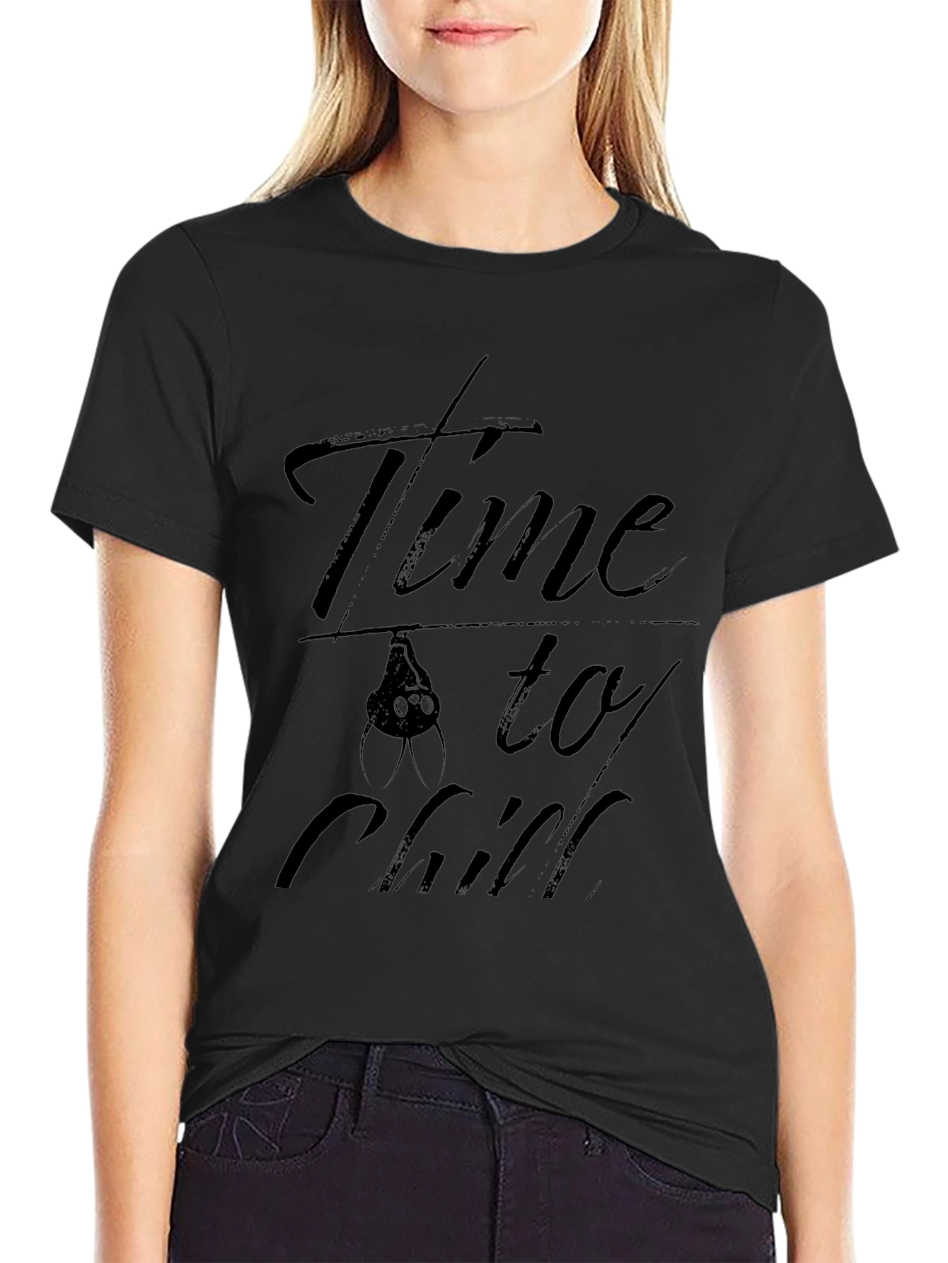 Time to Chill Bat Graphic T-Shirt