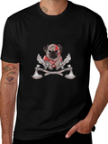 Warrior Pug Black Graphic Tee