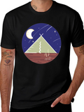 Camping Tee: Moonlit Tent Scene
