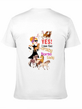 Crazy Horse Lady T-Shirt Novelty Tee
