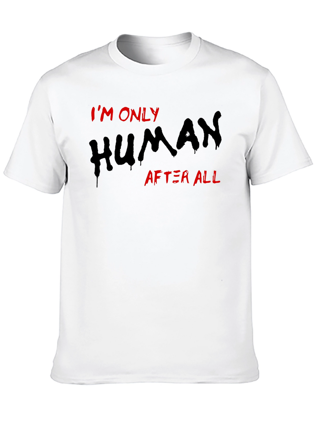 Im Only Human T-Shirt Black Tee