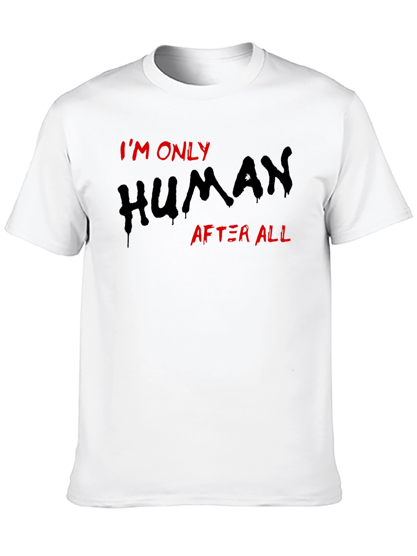 Im Only Human T-Shirt Black Tee