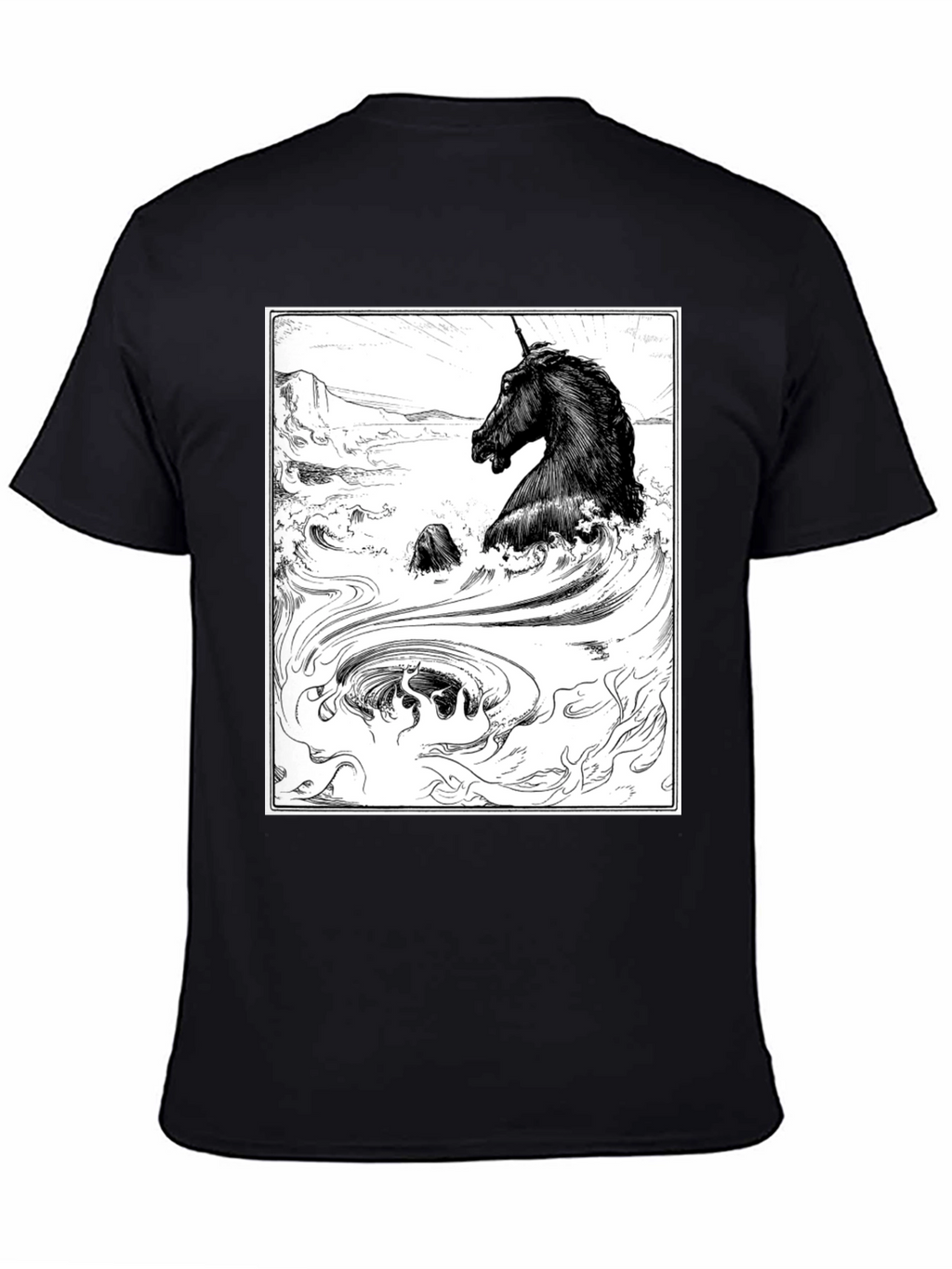 Unicorn Graphic T-Shirt - Black
