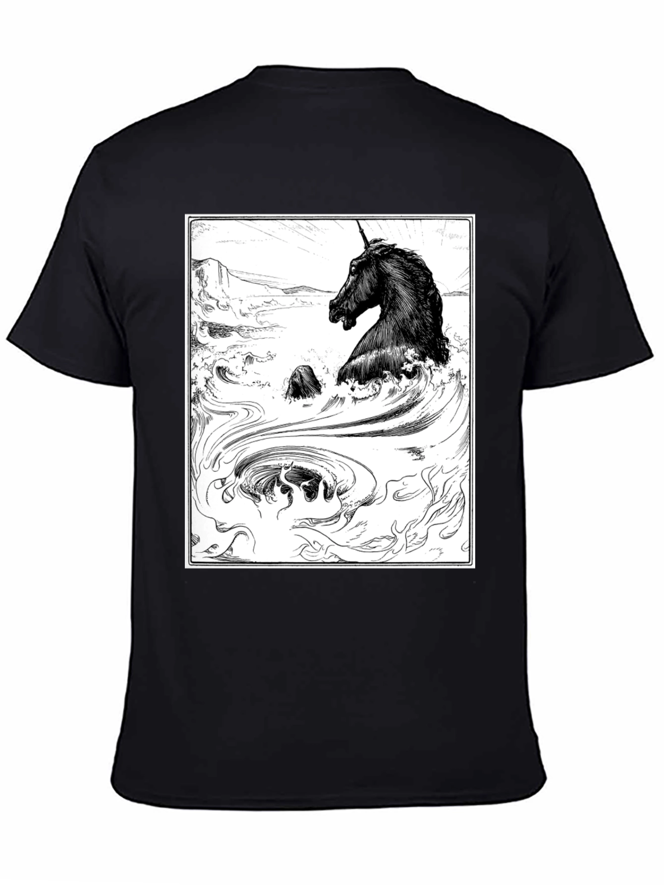 Unicorn Graphic T-Shirt - Black