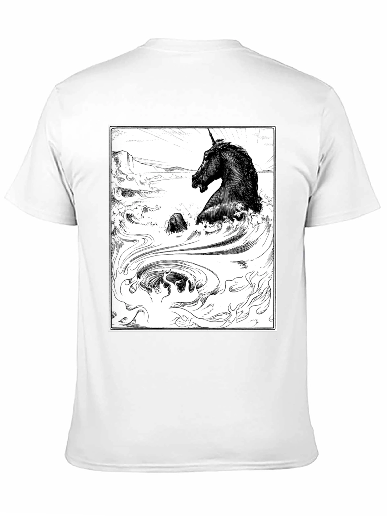 Unicorn Graphic T-Shirt - Black